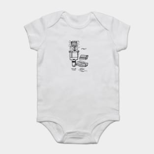 Vintage Microphone Invention Patent 1938 Baby Bodysuit